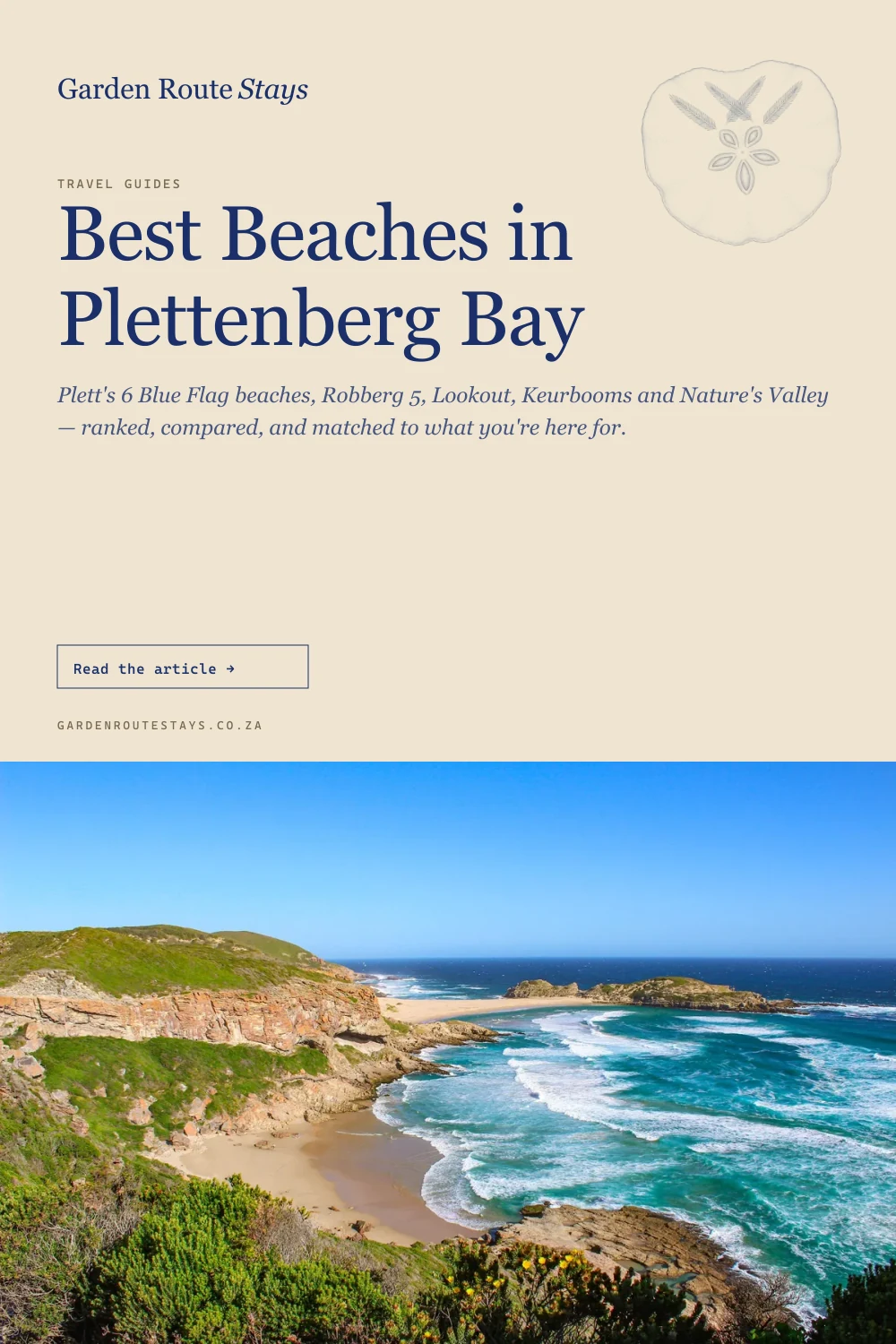 Pinterest pin: Best Beaches in Plettenberg Bay