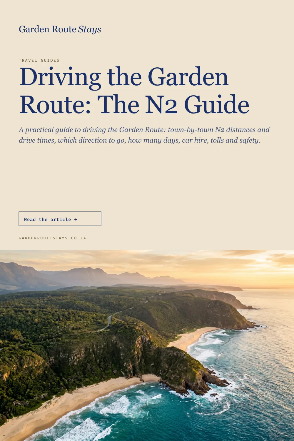 Pinterest pin: Driving the Garden Route: The N2 Guide