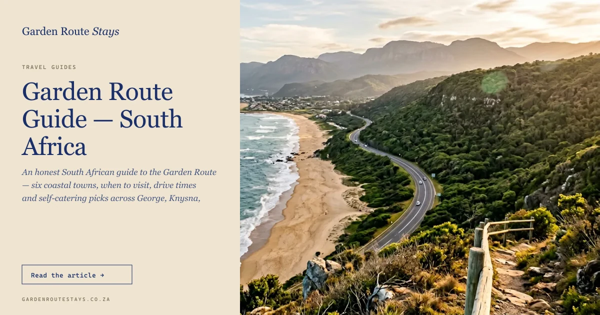 Aerial view of the Garden Route coastline at golden hour, South Africa