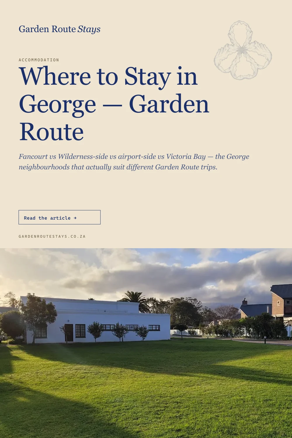 Pinterest pin: Where to Stay in George — Garden Route