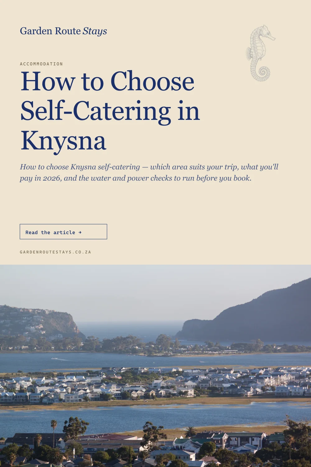 Pinterest pin: How to Choose Self-Catering in Knysna