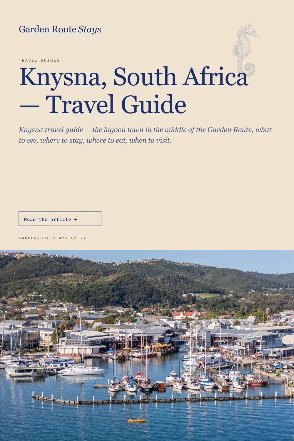 Pinterest pin: Knysna, South Africa — Travel Guide