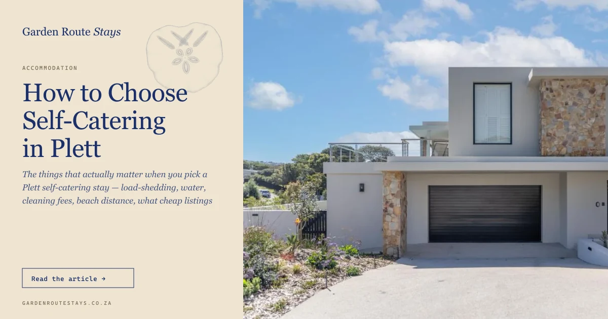 Sunset Villa exterior in Plettenberg Bay — a luxury self-catering villa 150 metres from Robberg Beach