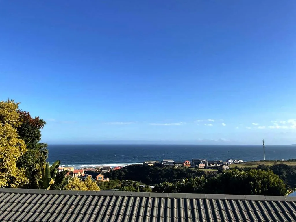 Sweeping coastal view of Great Brak River town and ocean horizon