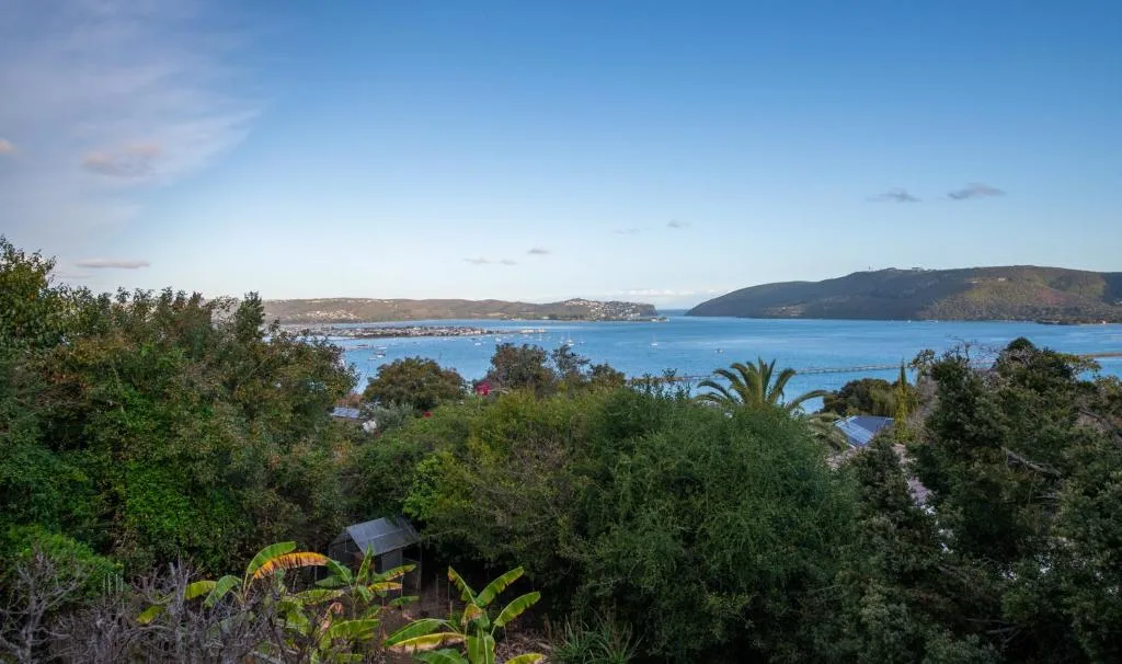 Scenic lagoon and mountain vista from property overlooking Knysna waterfront