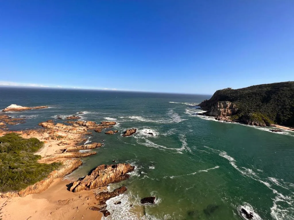 Stunning coastal seascape with rocky outcrops and turquoise ocean waters