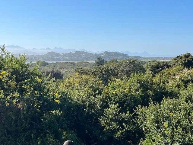 Scenic mountain and valley landscape view from property overlooking Garden Route