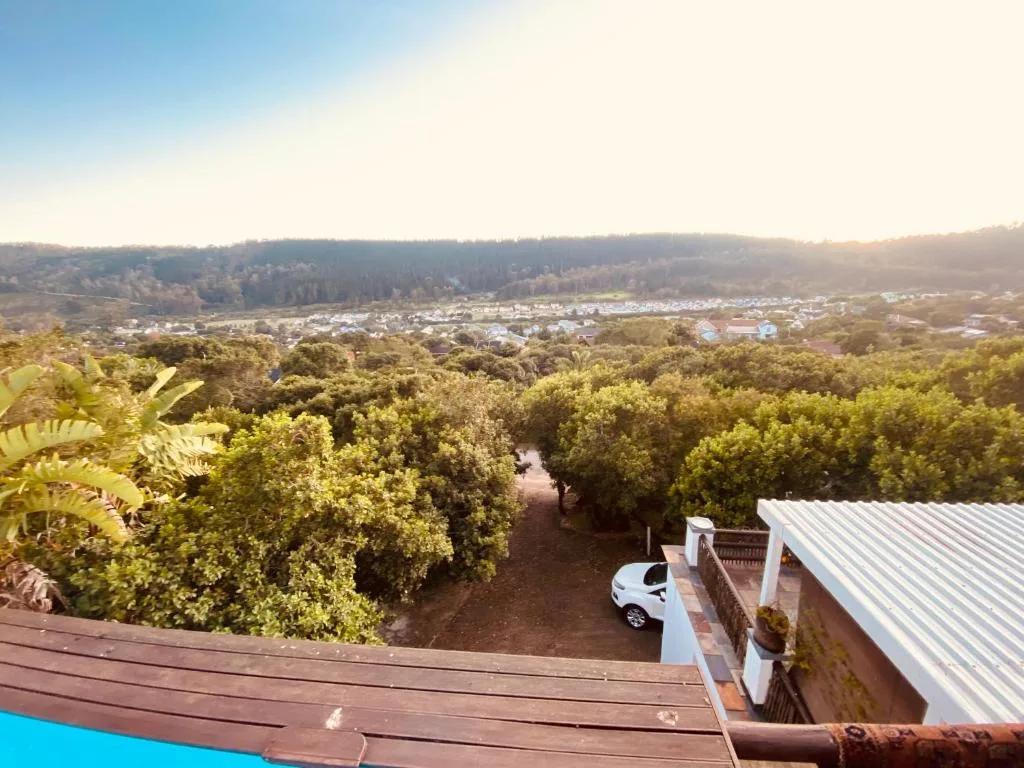 Scenic valley view with river, forest, and town sprawling below