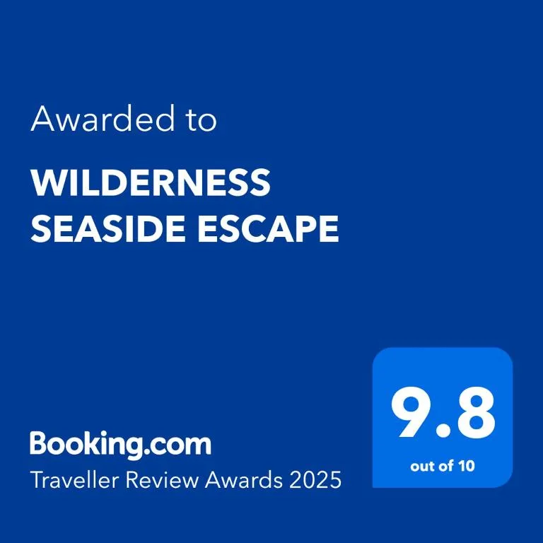 Booking.com award certificate for Wilderness Seaside Escape property